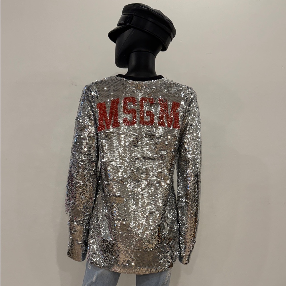 MSGM Sequin Statement Top / Sweatshirt – Size 40 – Worn Once